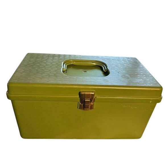 Wilson Wil-Hold Vintage Green Sewing Box - Picture 1 of 7